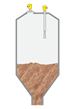 Level measurement and point level detection in raw meal silos