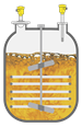 Level measurement and point level detection in the reaction vessel