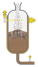 Level detection and pressure measurement in the digester