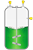 Reaction vessel with solvents