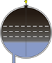 Interface measurement in the secondary desalter