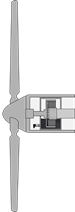 Oil tank point level detection in the rotor gearbox